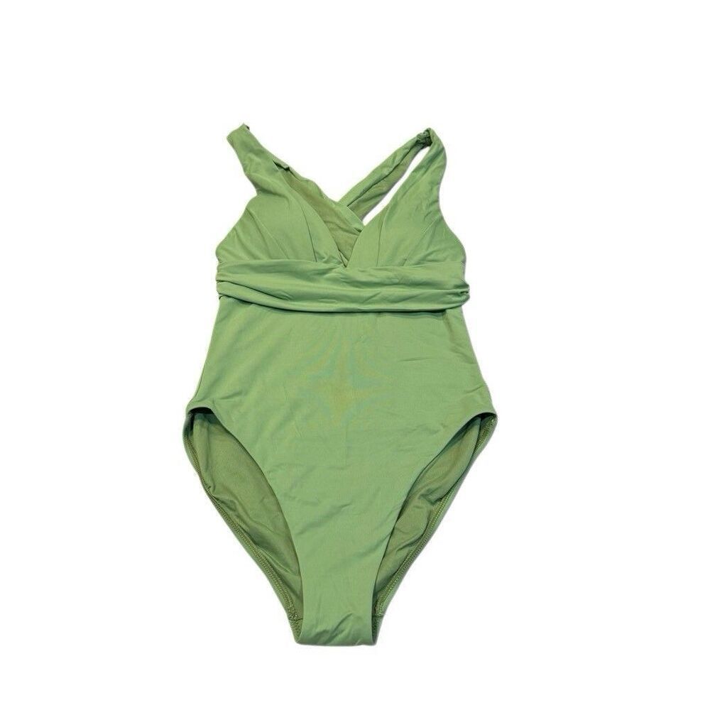 Anthropologie Seafolly One Piece Green Swimsuit Size 6 New No Tags